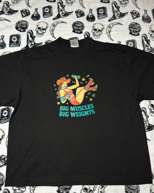Big Muscles, Big Weights Cowgirl Tee